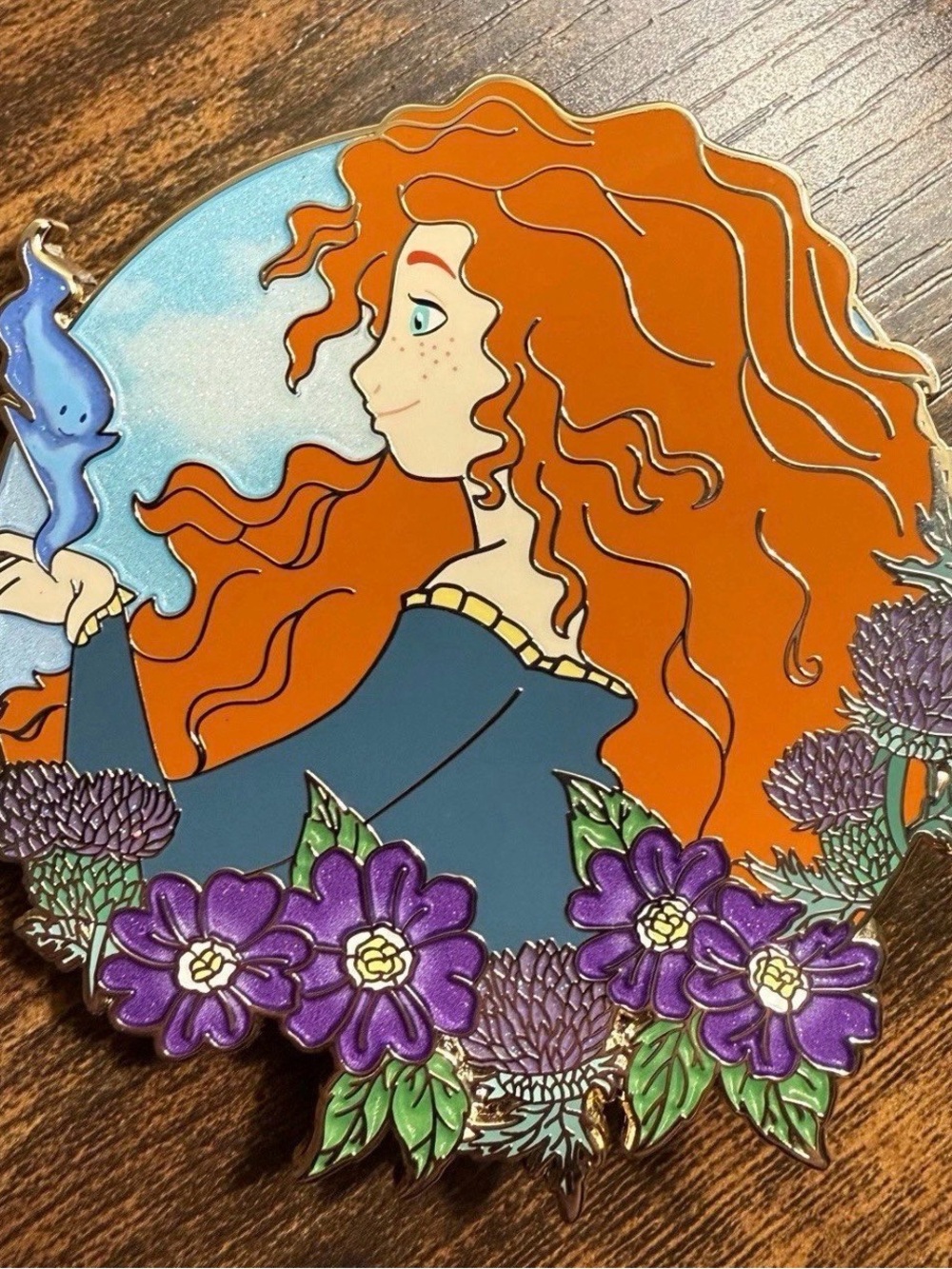 Disney Princesss Merida Brave Jumbo Fantasy Pin LE 30